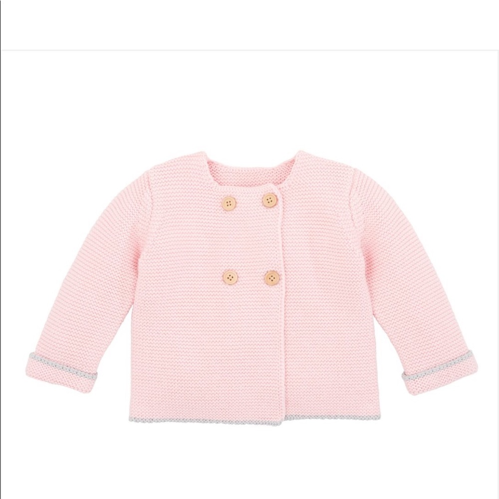 Elegant Baby Double Breasted Cardigan Pea Coat